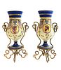 19th C. Pair of French Neoclassical Porcelain Vases