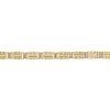 <p>An early 20th century 15ct gold gate bracelet. Designed as a series of gate links, with knot deta
