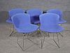 5 BERTOIA STYLE  SIDE CHAIRS