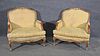 PAIR OVERSIZED FRENCH BERGERES
