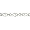 A diamond bracelet. Of openwork design, the old and single-cut diamond hexagonal links, with similar