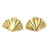 TIFFANY & CO. - a pair of 1980s fan earrings. Each designed as a fan. Signed T&Co. Length 2.5cms. We