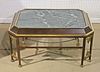 ANTIQUE MARBLE TOP COFFEE TABLE