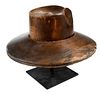 Turned Wood Hat Manufacturing Form