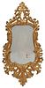 Continental Baroque Carved and Giltwood Mirror