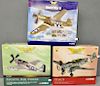 Corgi Aviation Archive Mustang Old Crow AA34402, and a Messerschmitt AA3492 and a Mustang AA34403, a