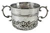 Charles II English Silver Caudle Cup