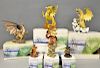 A collection of Tudor Mint Land of the Dragons figures in boxes, comprising 177, 012, 159, 28, 219,