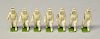 Britains-  set of seven figure in white anti- radiation suits