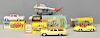 Four Corgi Toys model vehicles, comprising 350 Thunderbird guided missile on assembly trolley, 304 M