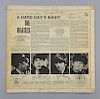 The Beatles A Hard Day's Night Vinyl LP cover signed on the back by John Lennon, Paul McCartney, Geo