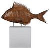 Large Scale Gilt Fish Trade Sign