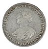 1725 Russia Catherine I Mourning Rouble