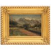 TOWNLEY BENSON (CANADÁ,1848–MÉXICO, 1907) PAISAJE CON MONTAÑA Óleo sobre tela Firmado y fechado 1894. 22 x 31.5 cm