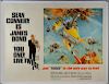 James Bond You Only Live Twice (1967) British Quad film poster, Style B, starring Sean Connery, Unit