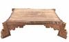 19th Century India Hand Carved Wooden Dining Table