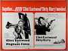 Magnum Force / Dirty Harry (1975) British Quad Double Bill film poster, starring Clint Eastwood, War