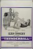 James Bond Thunderball (Re-release) British Double Crown film poster, starring Sean Connery, United