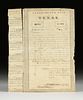 A REPUBLIC OF TEXAS $1,000 CONSOLIDATED FUND OF TEXAS BOND, HENRY H. WILLIAMS, AUSTIN, JANUARY 23,
