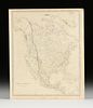 JOHN WALKER (1787-1873) A REPUBLIC OF TEXAS MAP, "North America," LONDON, FEBRUARY 25TH, 1843,