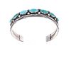 Navajo Old Pawn Sterling & Turquoise Bracelet