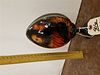 RUSSIAN LACQUERED WOOD EGG AND STAND 8"