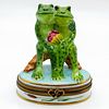 Frog Couple in Love - Limoges Trinket Box