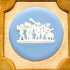 Wedgwood Blue Jasperware Marriage of Cupid and Psyche Plaque