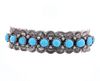 Navajo H. Davis Sterling Silver Turquoise Bracelet