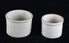 Early 1900's White Ceramic Stoneware Pottery Jars