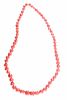 Navajo Graduated Branch Coral Necklace Large
