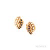 Van Cleef & Arpels 18kt Gold, Sapphire, and Diamond Earclips
