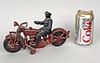 Vintage Cast Metal Toy Motorcycle/Rider