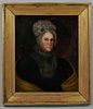 Attributed to Zedekiah Belknap (Massachusetts/New Hampshire/Connecticut, 1781-1858)      Portrait of a Woman with Yellow Shawl