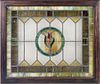 Framed Stained Glass Window Panel