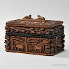 Carved Folk Art Box