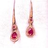 14K Diamond Ruby Earrings