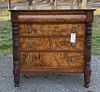 American Classical Tiger Maple Carved Chest