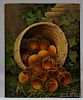 American School, 19th Century      Still Life with Overturned Basket of Peaches