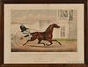 Currier & Ives, publishers (American, 1857-1907)       The Celebrated Trotting Mare Lucy, Passing the Judge's Stand