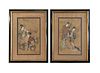 Pair of Antique Chinese Watercolors