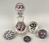 Group Art Glass Paperweights