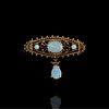 Opal and 14K Brooch