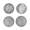 Four US $1 Morgan Silver Coins