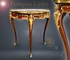 19th C. Francois Linke Gilt Bronze Marble Center Table