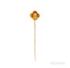 Wiese Gothic Revival 18kt Gold Stick Pin