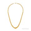 18kt Gold Bead Necklace