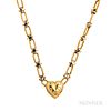 14kt Bicolor Gold and Diamond Necklace