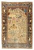 Antique Kashan Rug, 4'3" x 6'6"