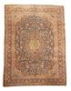 Antique Kashan Rug, 8'8" x 11'4"